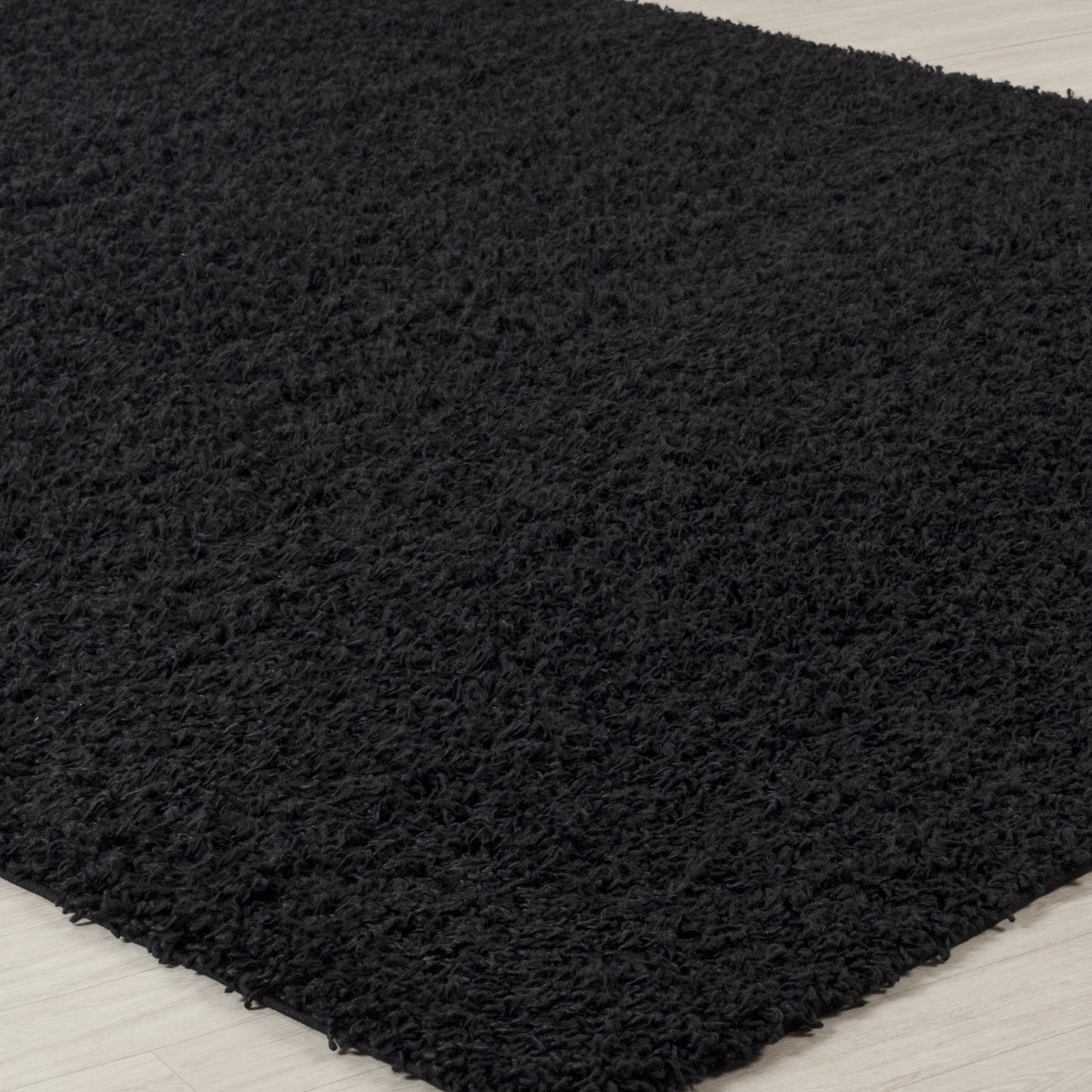 TORRIS Shaggy Rug I Living Room, Bedroom, Hallway I Modern Boho Area Rug, Soft Durable Fluffy Rug, Plush Pile, Large Thick Rug I Black