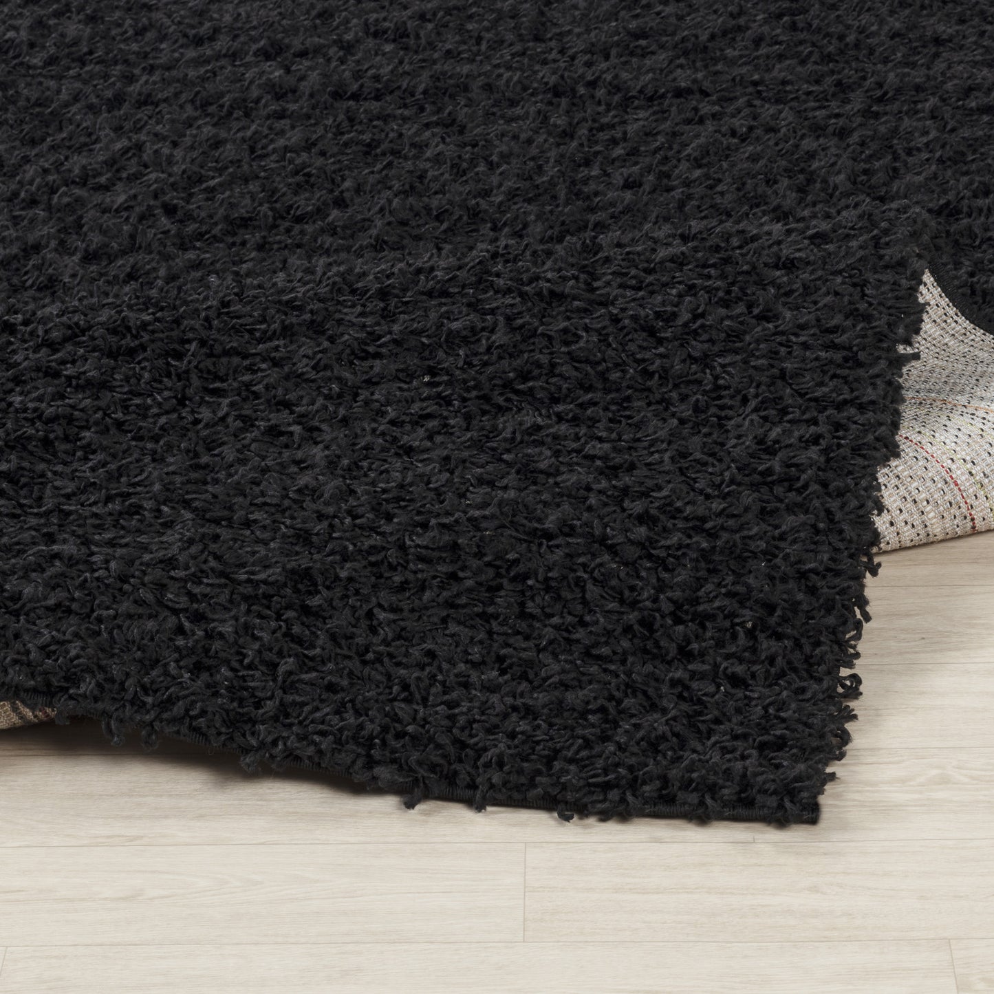 TORRIS Shaggy Rug I Living Room, Bedroom, Hallway I Modern Boho Area Rug, Soft Durable Fluffy Rug, Plush Pile, Large Thick Rug I Black