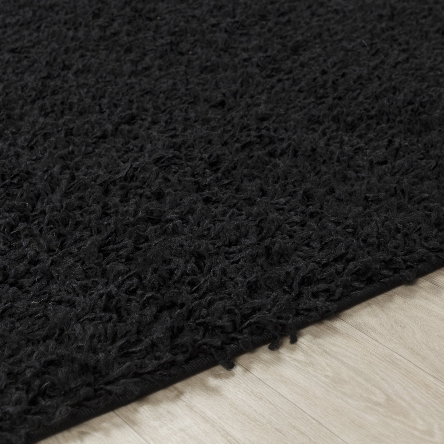 TORRIS Shaggy Rug I Living Room, Bedroom, Hallway I Modern Boho Area Rug, Soft Durable Fluffy Rug, Plush Pile, Large Thick Rug I Black