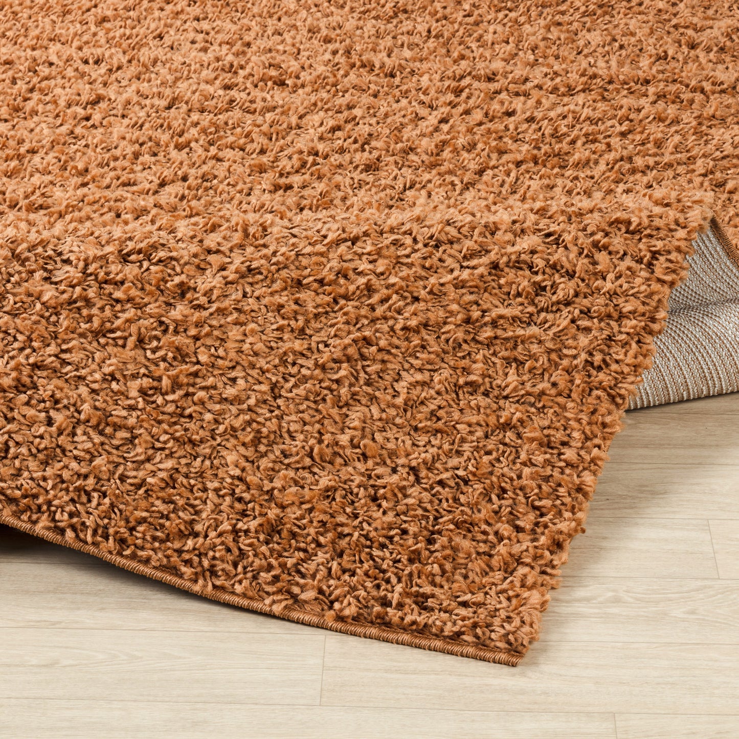 TORRIS Shaggy Rug I Living Room, Bedroom, Hallway I Modern Boho Area Rug, Soft Fluffy Rug, Plush Pile, Large Thick Rug I Terracotta