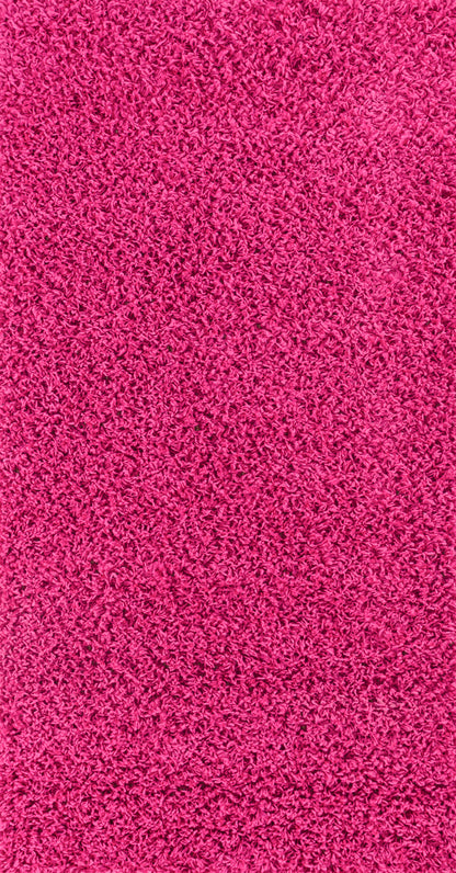 TORRIS Shaggy Modern Boho Soft Fluffy Thick Plush Pile Fuschia Area Rug