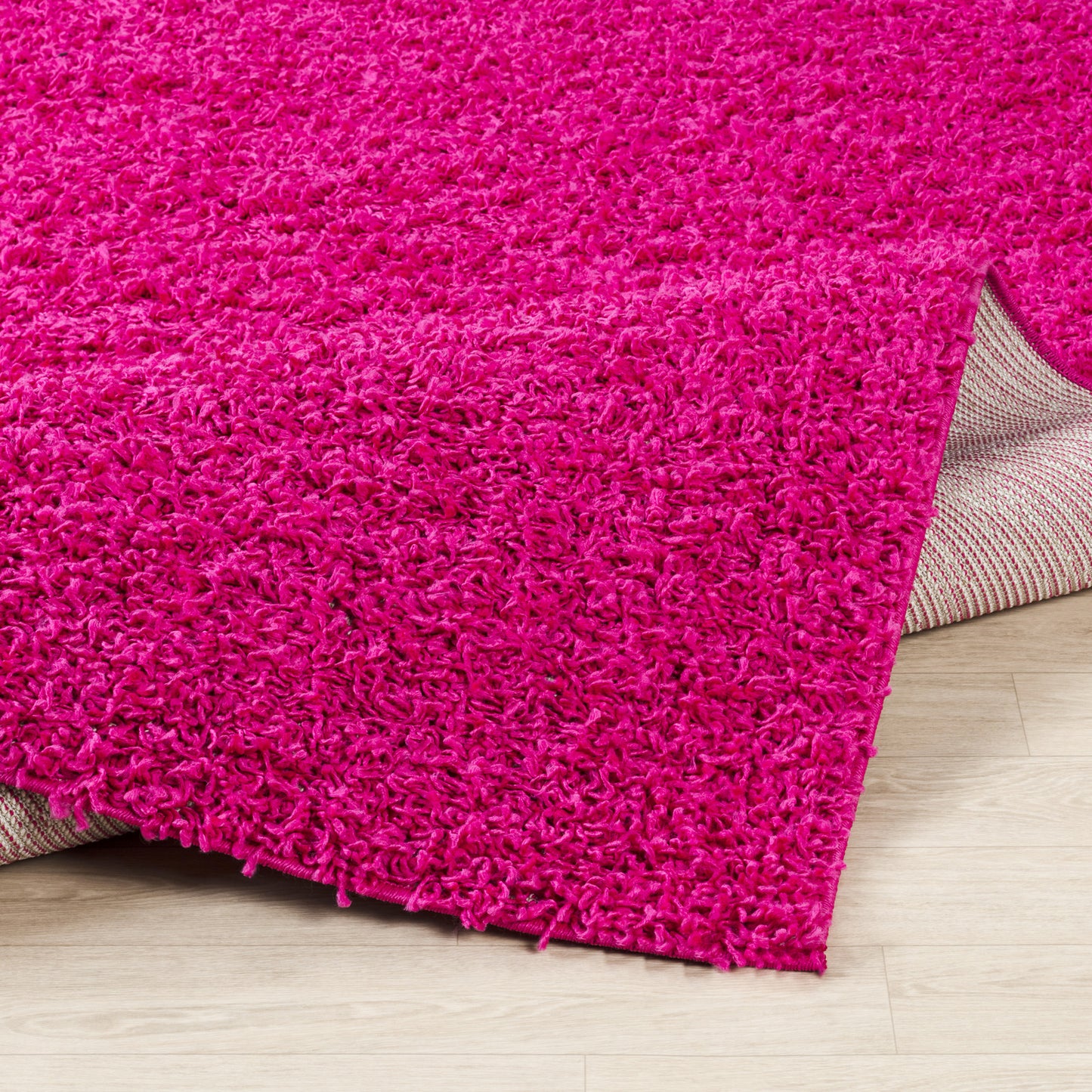 TORRIS Shaggy Rug I Living Room, Bedroom, Hallway I Modern Boho Area Rug, Soft Fluffy Rug, Plush Pile, Large Thick Rug I Fuschia