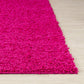 TORRIS Shaggy Rug I Living Room, Bedroom, Hallway I Modern Boho Area Rug, Soft Fluffy Rug, Plush Pile, Large Thick Rug I Fuschia