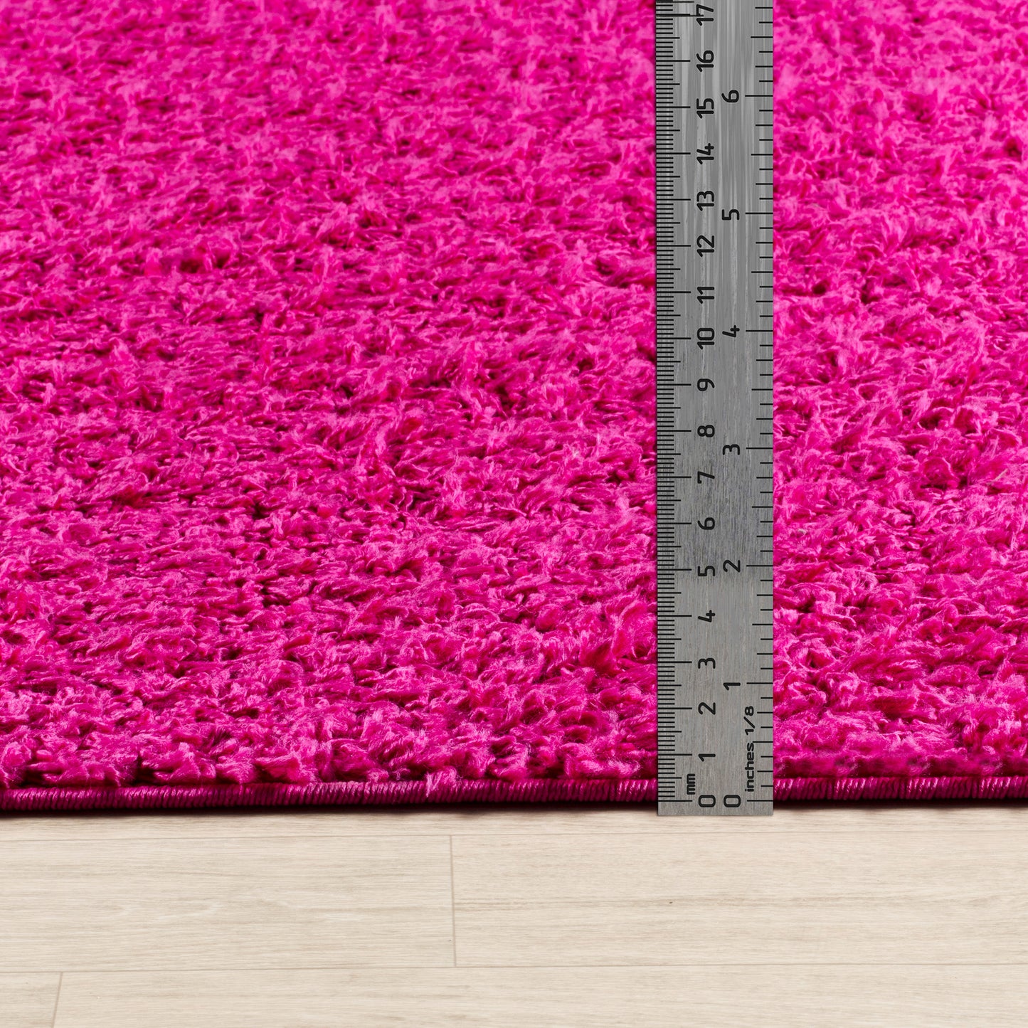 TORRIS Shaggy Rug I Living Room, Bedroom, Hallway I Modern Boho Area Rug, Soft Fluffy Rug, Plush Pile, Large Thick Rug I Fuschia