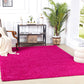 TORRIS Shaggy Rug I Living Room, Bedroom, Hallway I Modern Boho Area Rug, Soft Fluffy Rug, Plush Pile, Large Thick Rug I Fuschia