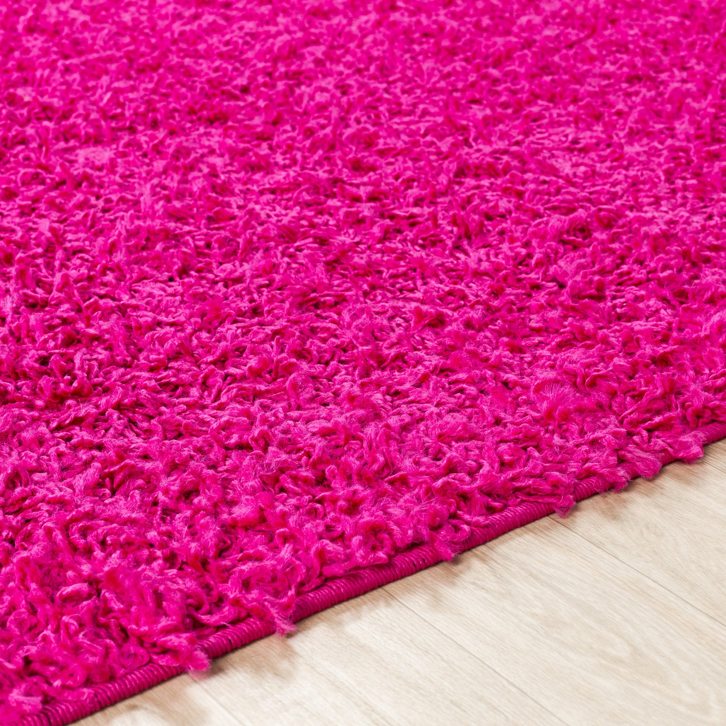 TORRIS Shaggy Rug I Living Room, Bedroom, Hallway I Modern Boho Area Rug, Soft Fluffy Rug, Plush Pile, Large Thick Rug I Fuschia