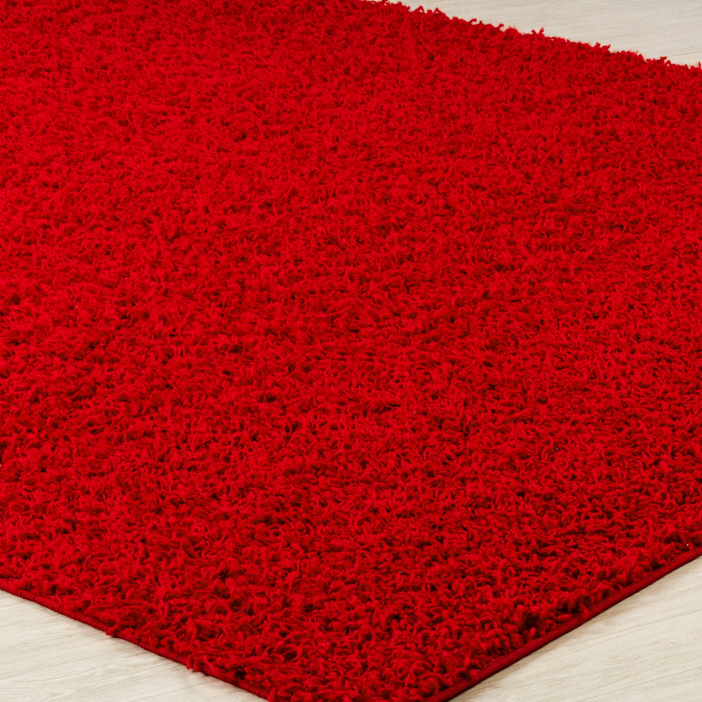 TORRIS Shaggy Rug I Living Room, Bedroom, Hallway I Modern Boho Area Rug, Soft Fluffy Rug, Plush Pile, Large Thick Rug, Easy Care I Red