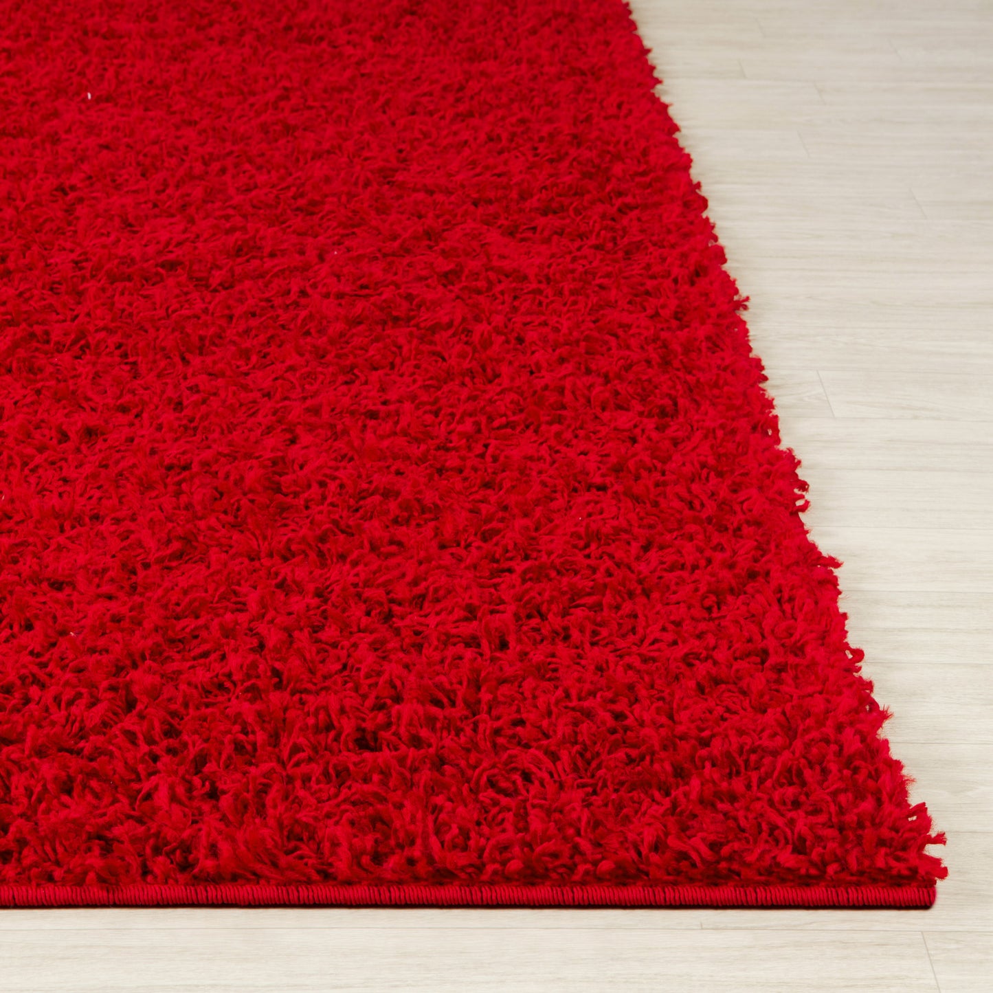 TORRIS Shaggy Rug I Living Room, Bedroom, Hallway I Modern Boho Area Rug, Soft Fluffy Rug, Plush Pile, Large Thick Rug, Easy Care I Red