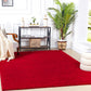 TORRIS Shaggy Rug I Living Room, Bedroom, Hallway I Modern Boho Area Rug, Soft Fluffy Rug, Plush Pile, Large Thick Rug, Easy Care I Red