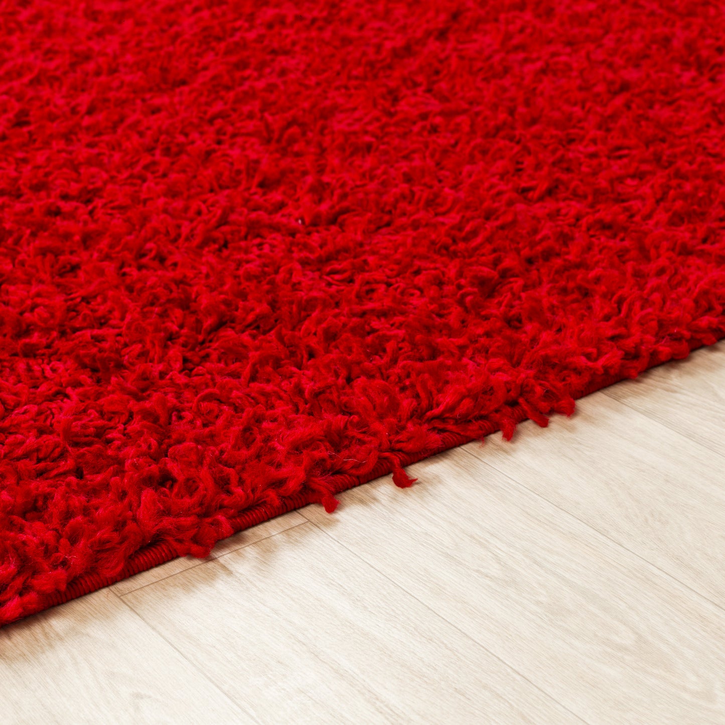 TORRIS Shaggy Rug I Living Room, Bedroom, Hallway I Modern Boho Area Rug, Soft Fluffy Rug, Plush Pile, Large Thick Rug, Easy Care I Red