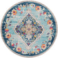 BRONGERGA Vintage Traditional Oriental Boho Blue Area Rug