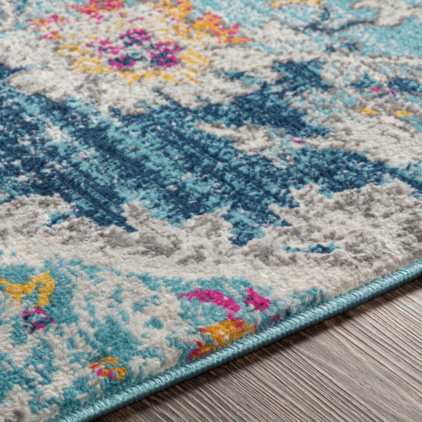 BRONGERGA Vintage Traditional Oriental Boho Blue Area Rug