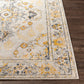 BURUM Vintage Rug I Living Room, Bedroom, Hallway I Traditional Oriental Boho Rug, Soft Area Rug, Short Pile, Easy Care I Yellow, Beige