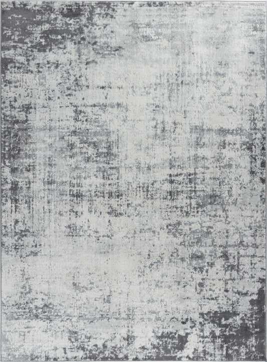 KAMISHA Abstract Modern Marble Grey White Area Rug