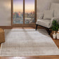 MAKITA Vintage Rug I Living Room, Bedroom I Traditional Oriental Boho Rug, Soft Area Rug, Short Pile, Easy Care I Tan, Ivory, Grey