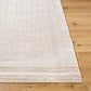 DONELLE Machine Washable Shaggy Boho Beige Area Rug