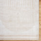 DONELLE Machine Washable Shaggy Boho Beige Area Rug