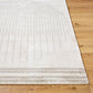 DONELLE Machine Washable Shaggy Boho Medium Grey Area Rug