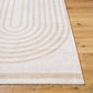 ANELLE Machine Washable Shaggy Boho Beige Area Rug