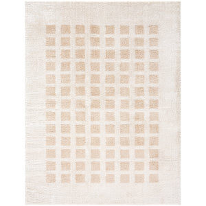 PRUNELLE Machine Washable Shaggy Boho Beige Area Rug