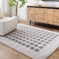 GISELE Machine Washable Shaggy Boho Charcoal Area Rug