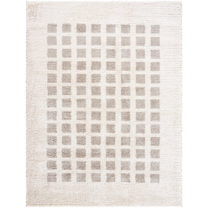 GISELE Machine Washable Shaggy Boho Medium Grey Area Rug