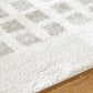 GISELE Machine Washable Shaggy Boho Medium Grey Area Rug