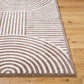 ESTELLE Machine Washable Shaggy Boho Dark Brown Area Rug