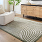 ESTELLE Machine Washable Shaggy Boho Grass Green Area Rug