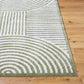 ESTELLE Machine Washable Shaggy Boho Grass Green Area Rug