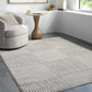 LIVIA Galey Alix x Surya Boho Scandi High Pile Ivory Black Runner Rug