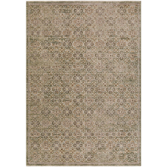 LUMERE Galey Alix x Surya Vintage Traditional Oriental Boho Brown Olive Area Rug