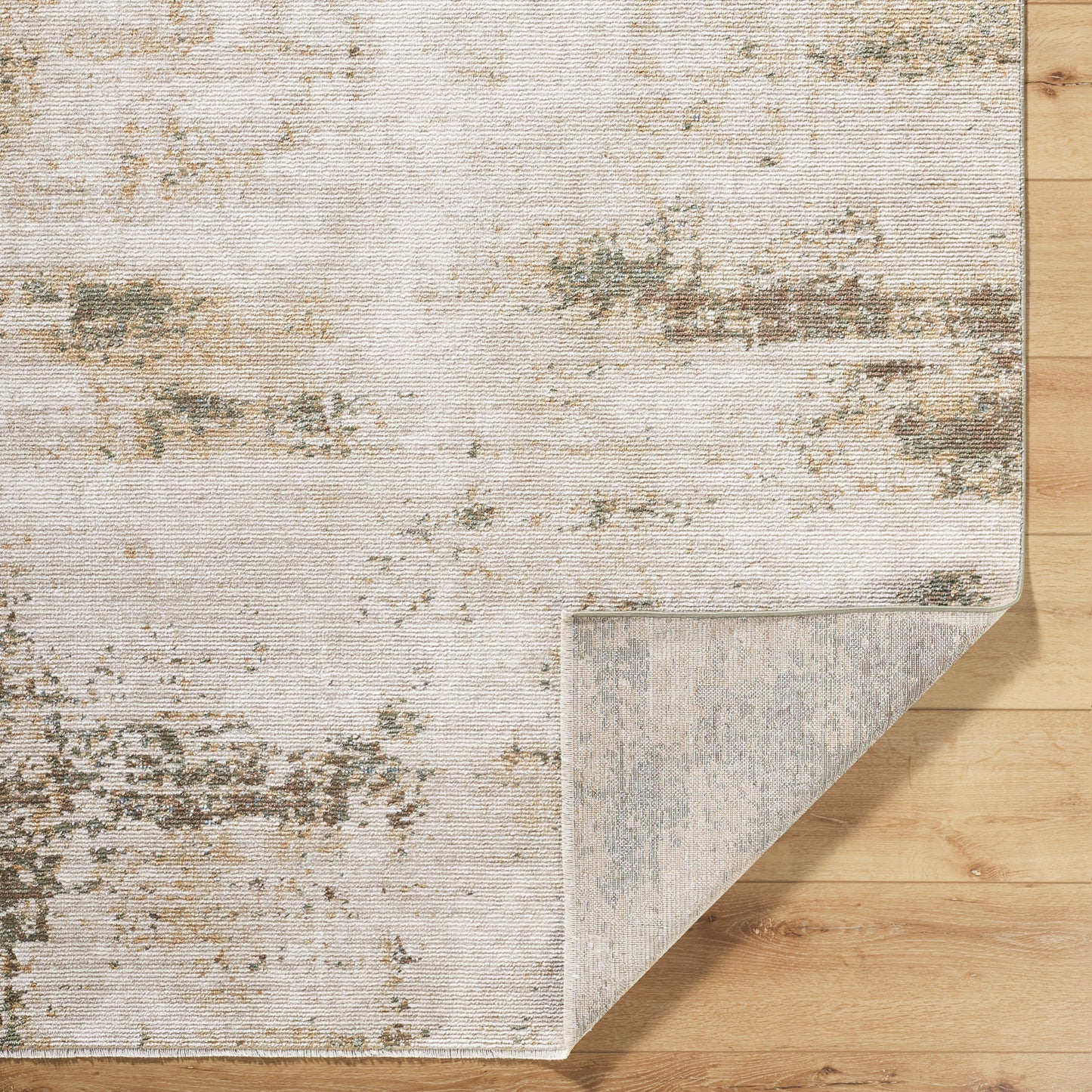 BELERE Galey Alix x Surya Abstract Modern Marble Brown Cream Area Rug