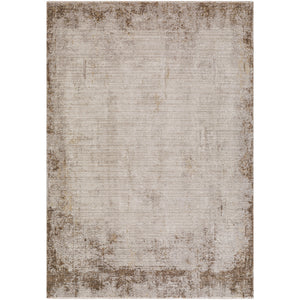 ASTERE Galey Alix x Surya Abstract Modern Marble Brown Cream Area Rug