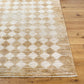 LUCERE Galey Alix x Surya Modern Scandi Boho Mustard Cream Area Rug