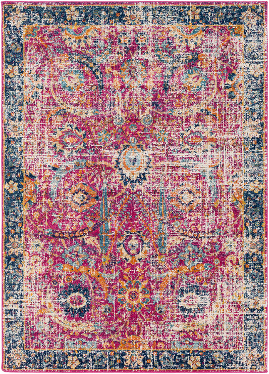 ISABELLA Vintage Traditional Oriental Boho Burgundy Area Rug