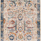 ISABELLA Vintage Rug I Living Room, Bedroom, Dining I Traditional Oriental Boho Rug, Soft Area Rug, Short Pile, Easy Care I Beige, Blue