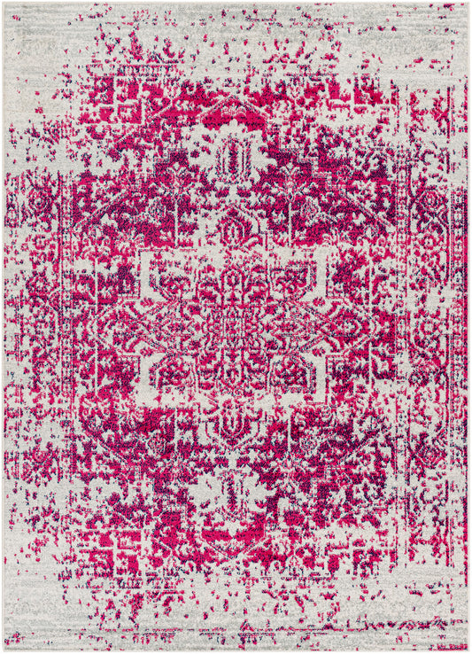 AMELIA Vintage Traditional Oriental Boho Burgundy Area Rug