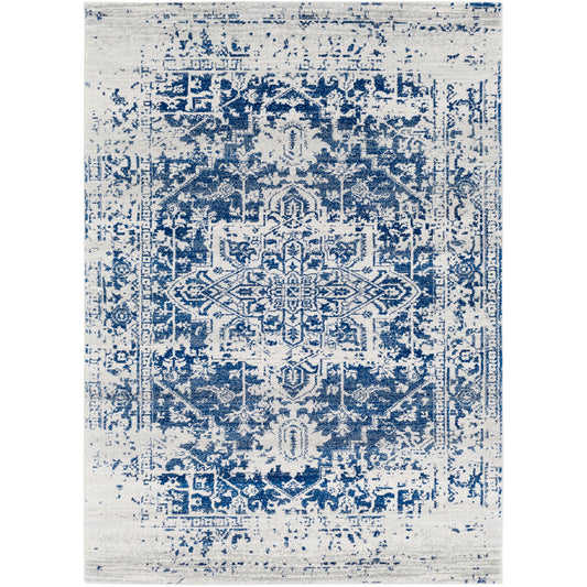 AMELIA Vintage Traditional Oriental Boho Navy Area Rug