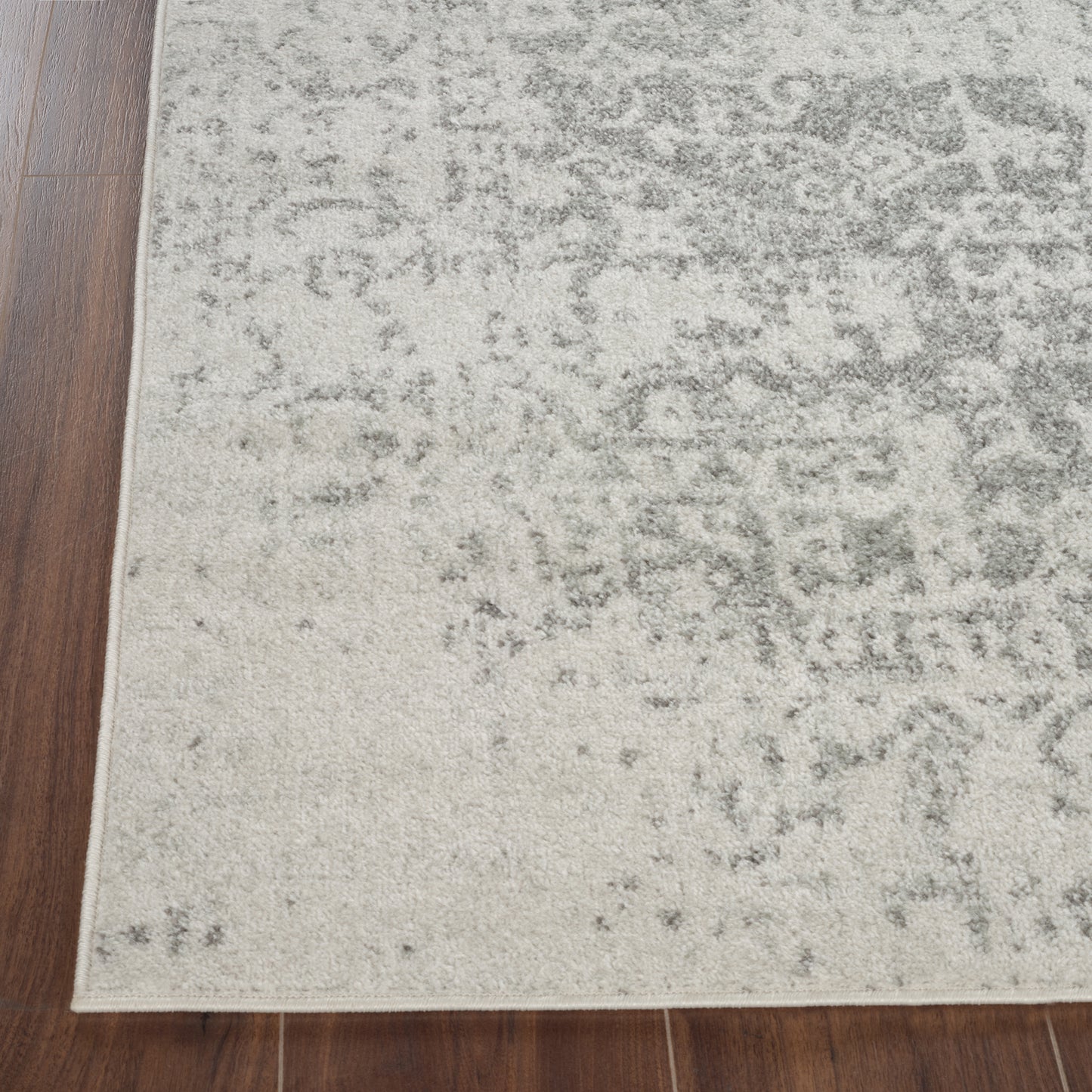 AMELIA Vintage Rug I Living Room, Bedroom, Hallway I Traditional Oriental Boho Rug, Soft Area Rug, Short Pile, Easy Care I Ivory, Grey