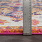 OLIVIA Vintage Traditional Oriental Boho Neon Pink Area Rug