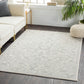 OLIVIA Vintage Rug I Living Room, Bedroom, Dining I Traditional Oriental Boho Rug, Soft Area Rug, Short Pile, Easy Care I Grey, Beige