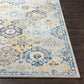 EMILLY Vintage Rug I Living Room, Bedroom I Traditional Oriental Boho Rug, Soft Area Rug, Short Pile, Easy Care I Multicolour, Blue