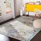 EMILLY Vintage Rug I Living Room, Bedroom I Traditional Oriental Boho Rug, Soft Area Rug, Short Pile, Easy Care I Multicolour, Blue