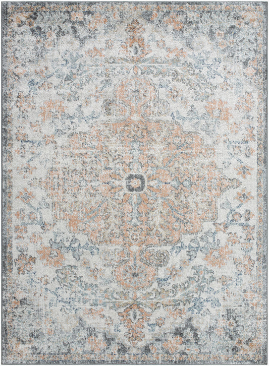 OLIVIA Vintage Traditional Oriental Boho Amber Area Rug