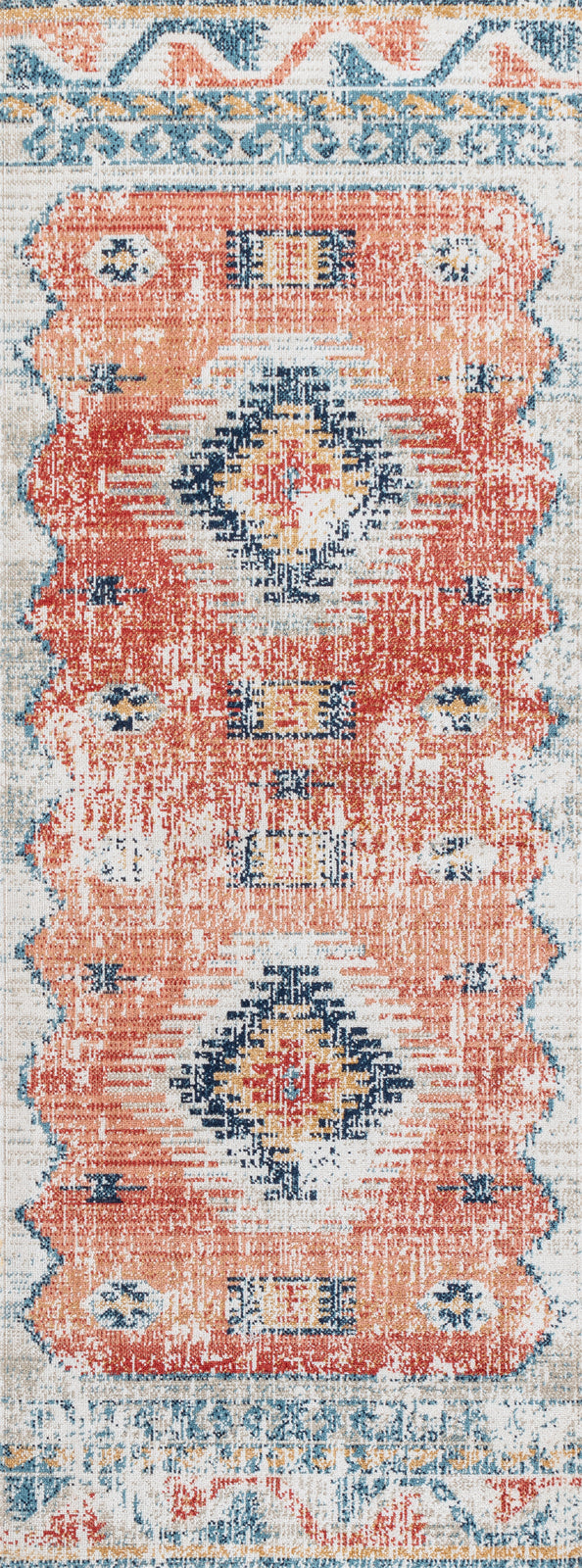 BUFFALO GROVE In- & Outdoor Boho Burnt Orange Rug