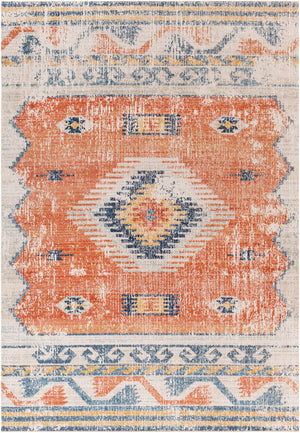 BUFFALO GROVE In- & Outdoor Boho Burnt Orange Rug