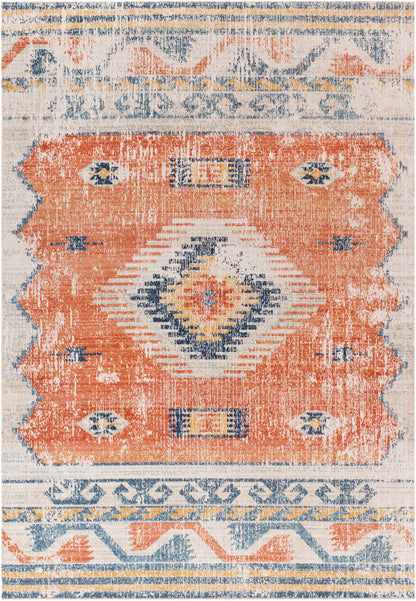 BUFFALO GROVE In- & Outdoor Boho Burnt Orange Rug