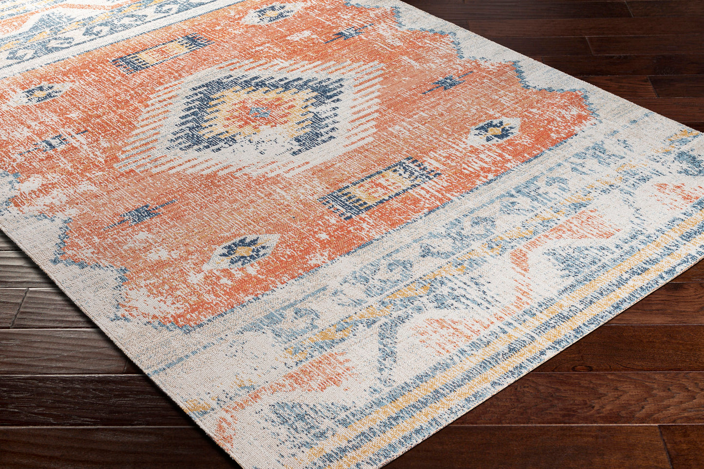 BUFFALO GROVE In- & Outdoor Boho Burnt Orange Rug