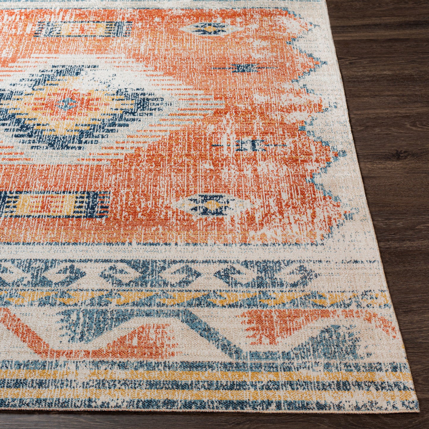 BUFFALO GROVE In- & Outdoor Boho Burnt Orange Rug